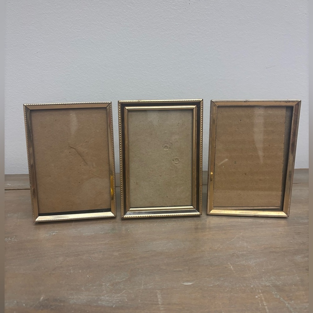 Vintage Gold Tone Picture Frames